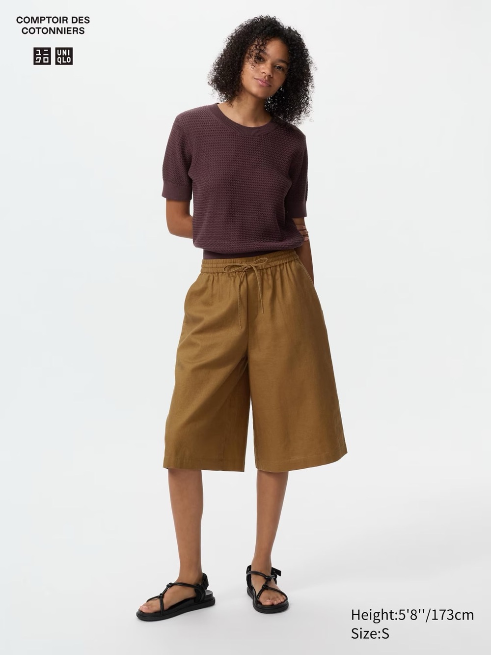 Uniqlo Comptoir Des Cotonniers Linen Blend Culottes
